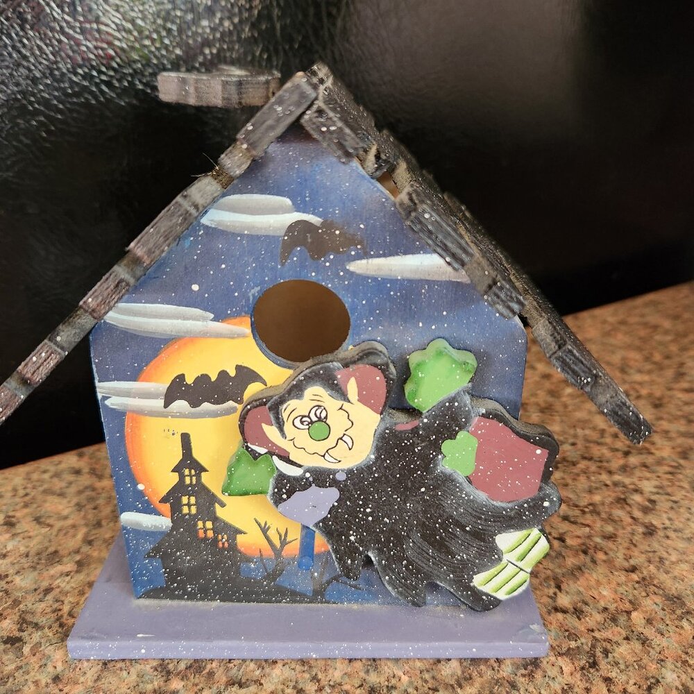 Decorative Halloween Vampire Decor Bird House